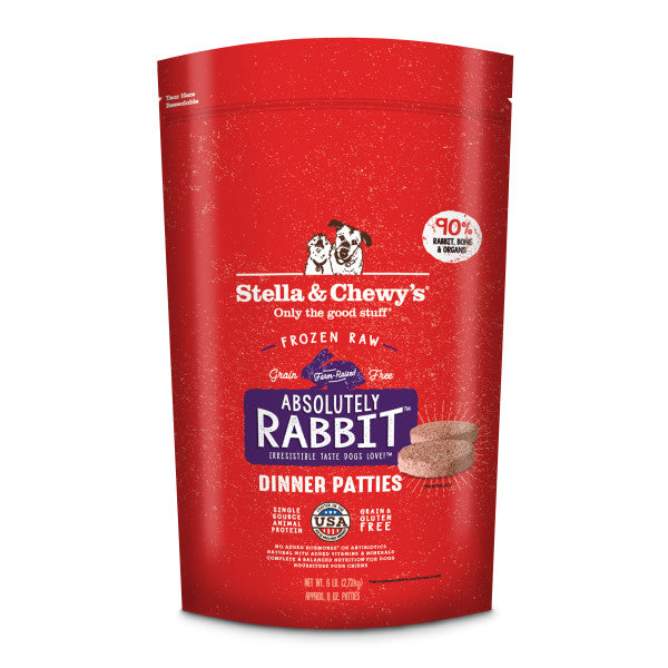 Stella & Chewy's Raw Dinner Patties Rabbit 6 lb. (Frozen)