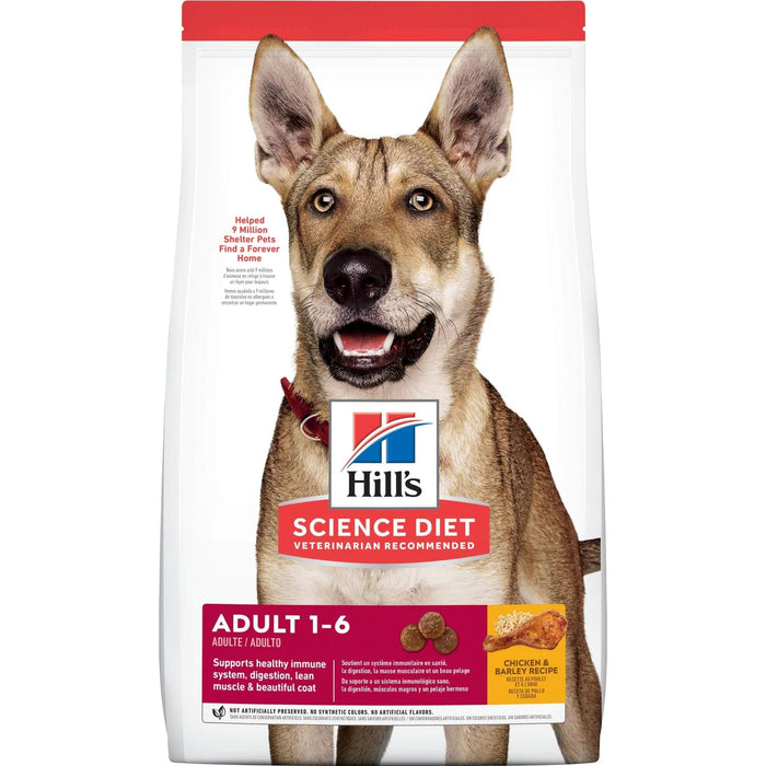 Hill's Science Diet Adult Dry Dog Food, Chicken & Barley Recipe