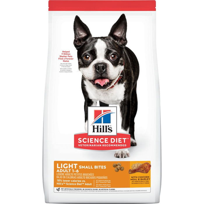 Hill's Science Diet Adult Light Small Bites Dry Dog Food, Chicken Meal & Barley
